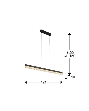 IXIAS- LAMPARA - GRIS / NEGRO
